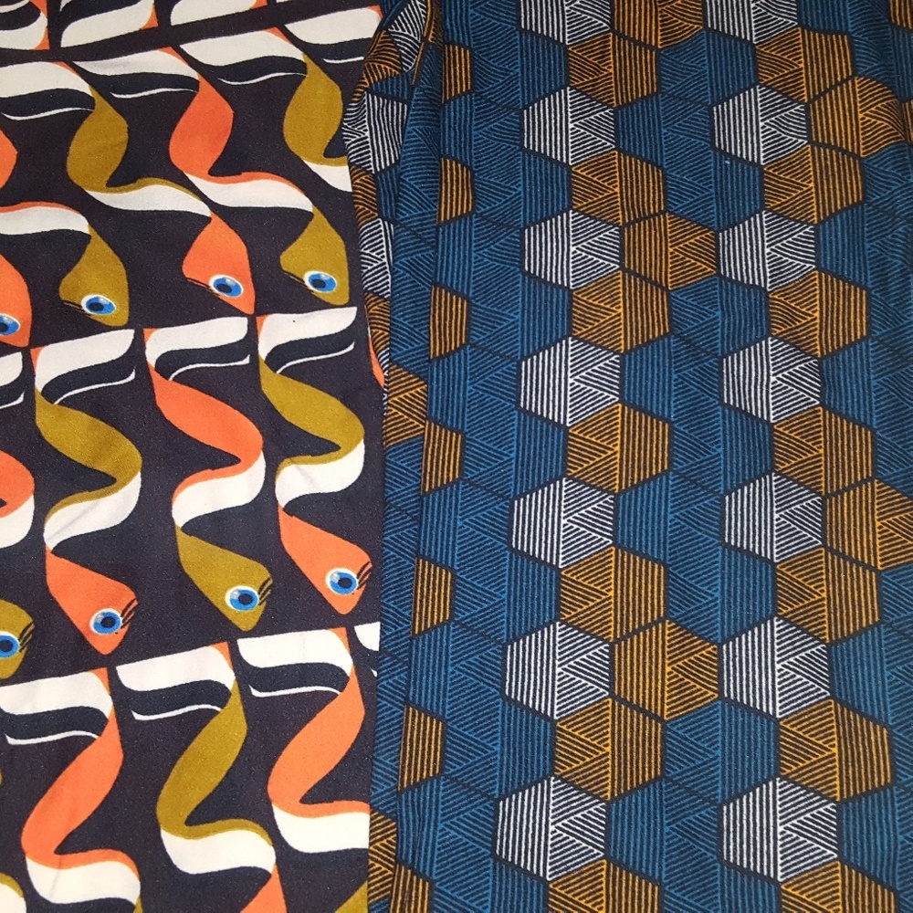 2 pairs lularoe leggings new